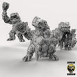 Frog Folk with Axe and Shield Miniature | Set of 3 - Tabletop RPG & D&D miniature. Perfect for wargaming & collectors