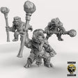 Frog Folk with Great Hammer Miniature | Set of 3 - Tabletop RPG & D&D miniature. Perfect for wargaming & collectors