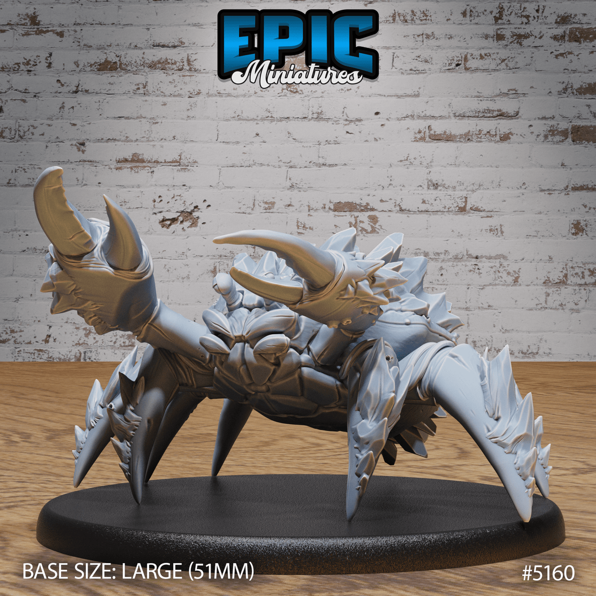 Frost Crab Miniature | A - Tabletop RPG & D&D miniature. Perfect for wargaming & collectors