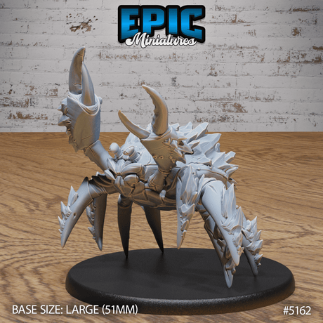 Frost Crab Miniature | C - Tabletop RPG & D&D miniature. Perfect for wargaming & collectors