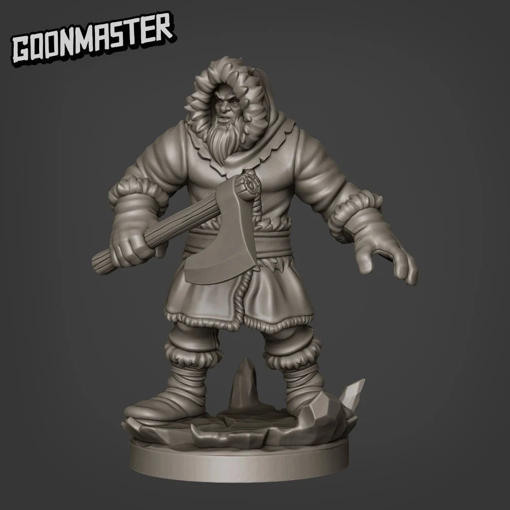 Frozen Tribe Miniature | A - Tabletop RPG & D&D miniature. Perfect for wargaming & collectors