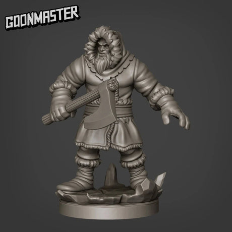 Frozen Tribe Miniature | A - Tabletop RPG & D&D miniature. Perfect for wargaming & collectors