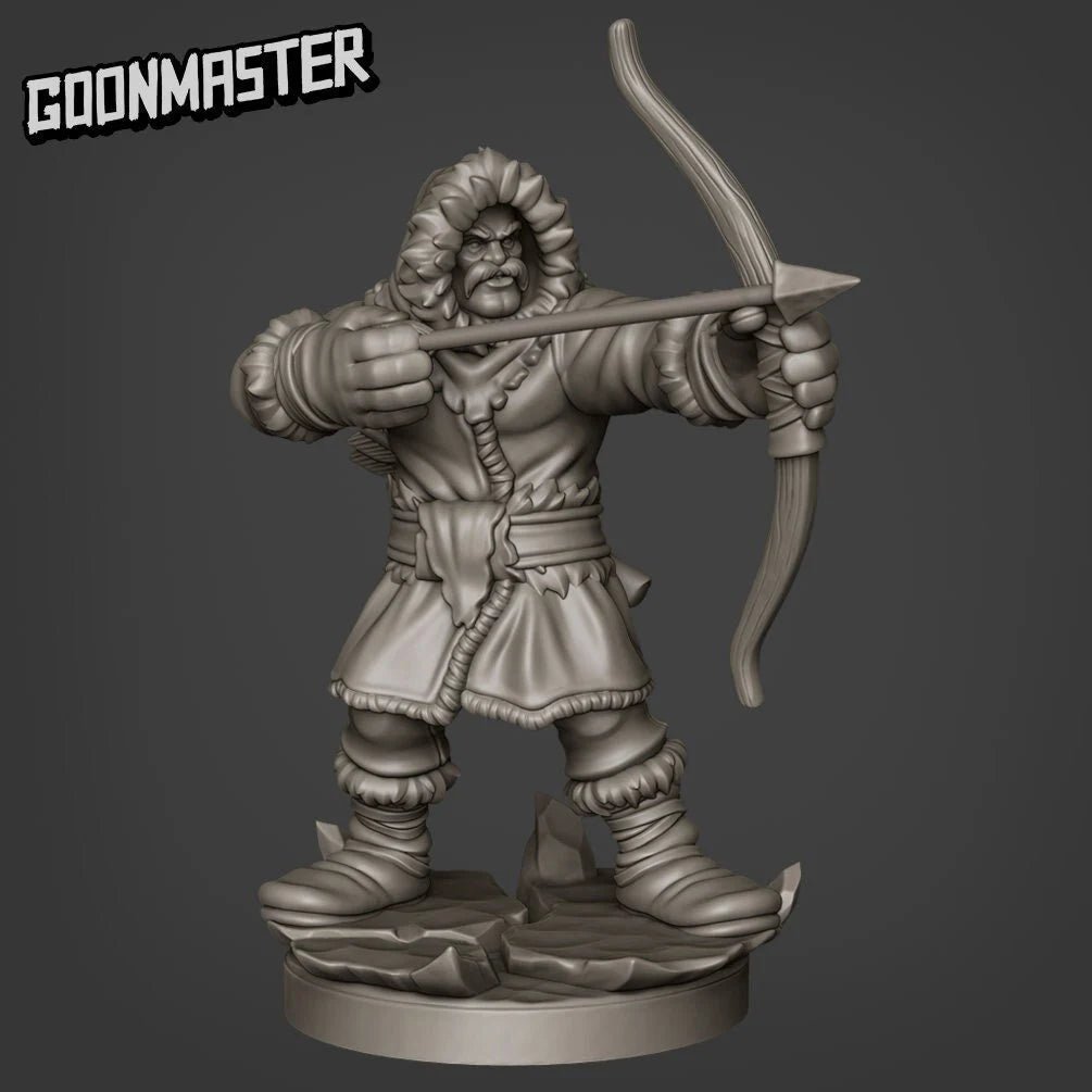 Frozen Tribe Miniature | B - Tabletop RPG & D&D miniature. Perfect for wargaming & collectors