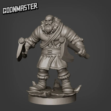 Frozen Tribe Miniature | C - Tabletop RPG & D&D miniature. Perfect for wargaming & collectors