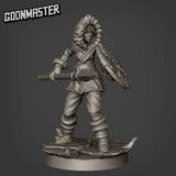 Frozen Tribe Miniature | F - Tabletop RPG & D&D miniature. Perfect for wargaming & collectors