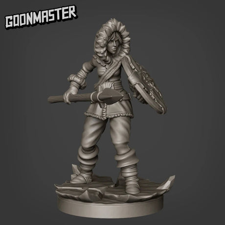 Frozen Tribe Miniature | F - Tabletop RPG & D&D miniature. Perfect for wargaming & collectors