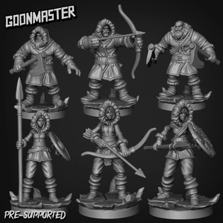 Frozen Tribe Miniature - Set of 6 - 28mm