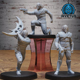 Galactic Lieutenant Miniature | Set of 3 - Tabletop RPG & D&D miniature. Perfect for wargaming & collectors