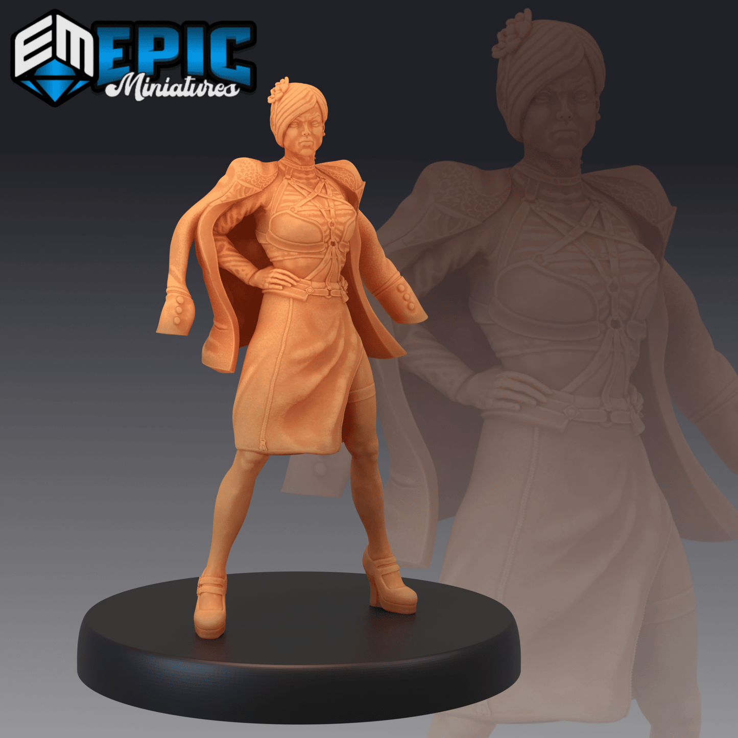 Gangster Lady Miniature - A - 28mm