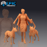 Gangster Lady Miniature | B - Tabletop RPG & D&D miniature. Perfect for wargaming & collectors