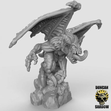 Gargoyle Miniature | B - Tabletop RPG & D&D miniature. Perfect for wargaming & collectors