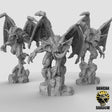 Gargoyle Miniature | Set of 3 - Tabletop RPG & D&D miniature. Perfect for wargaming & collectors
