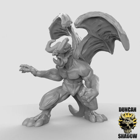 Gargoyles Miniature | A - Tabletop RPG & D&D miniature. Perfect for wargaming & collectors