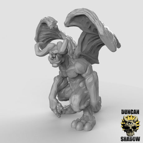 Gargoyles Miniature | C - Tabletop RPG & D&D miniature. Perfect for wargaming & collectors