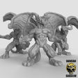 Gargoyles Miniature | Set of 3 - Tabletop RPG & D&D miniature. Perfect for wargaming & collectors