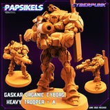 Gaskar Organic Cyborg Miniature | Trooper 1 - Tabletop RPG & D&D miniature. Perfect for wargaming & collectors