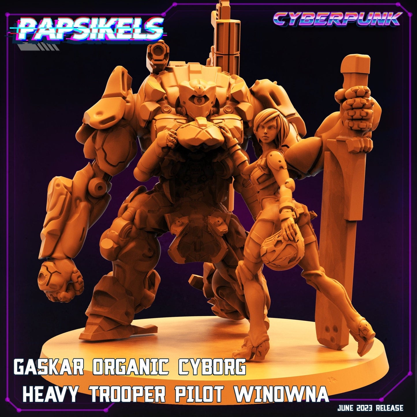 Gaskar Organic Cyborg Miniature - Trooper 5 - 32mm