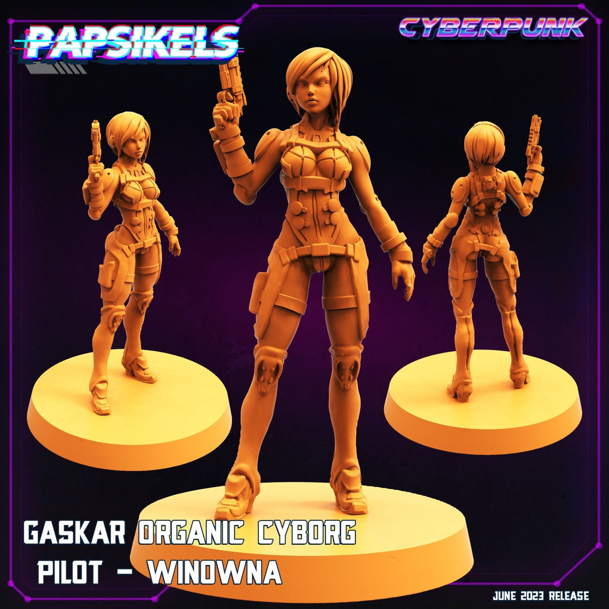 Gaskar Organic Cyborg Miniature | Trooper 6 - Tabletop RPG & D&D miniature. Perfect for wargaming & collectors
