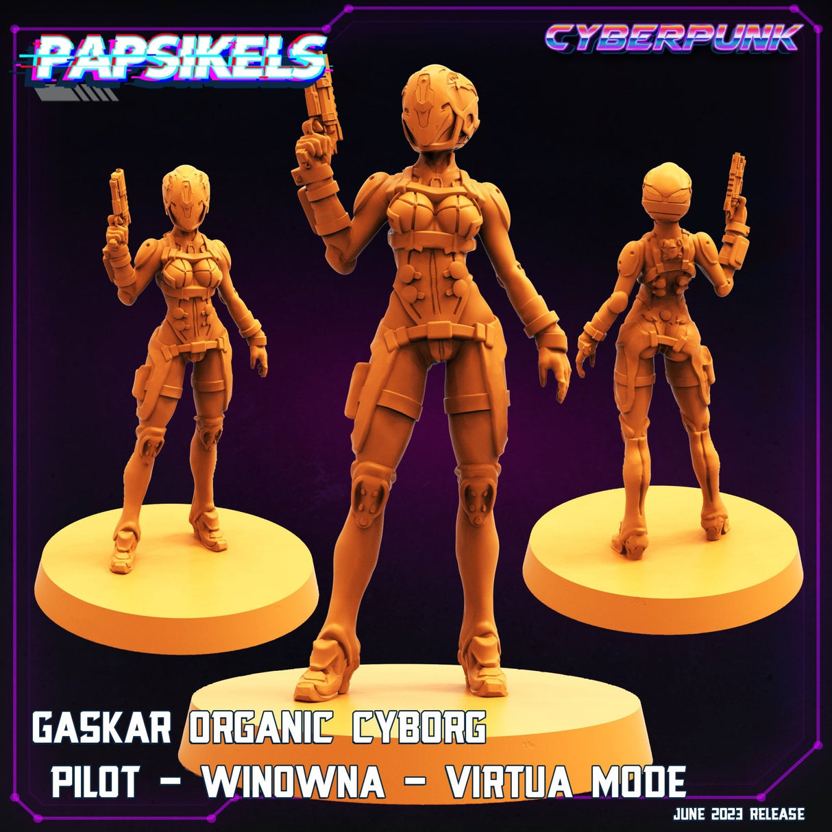 Gaskar Organic Cyborg Miniature | Trooper 7 - Tabletop RPG & D&D miniature. Perfect for wargaming & collectors