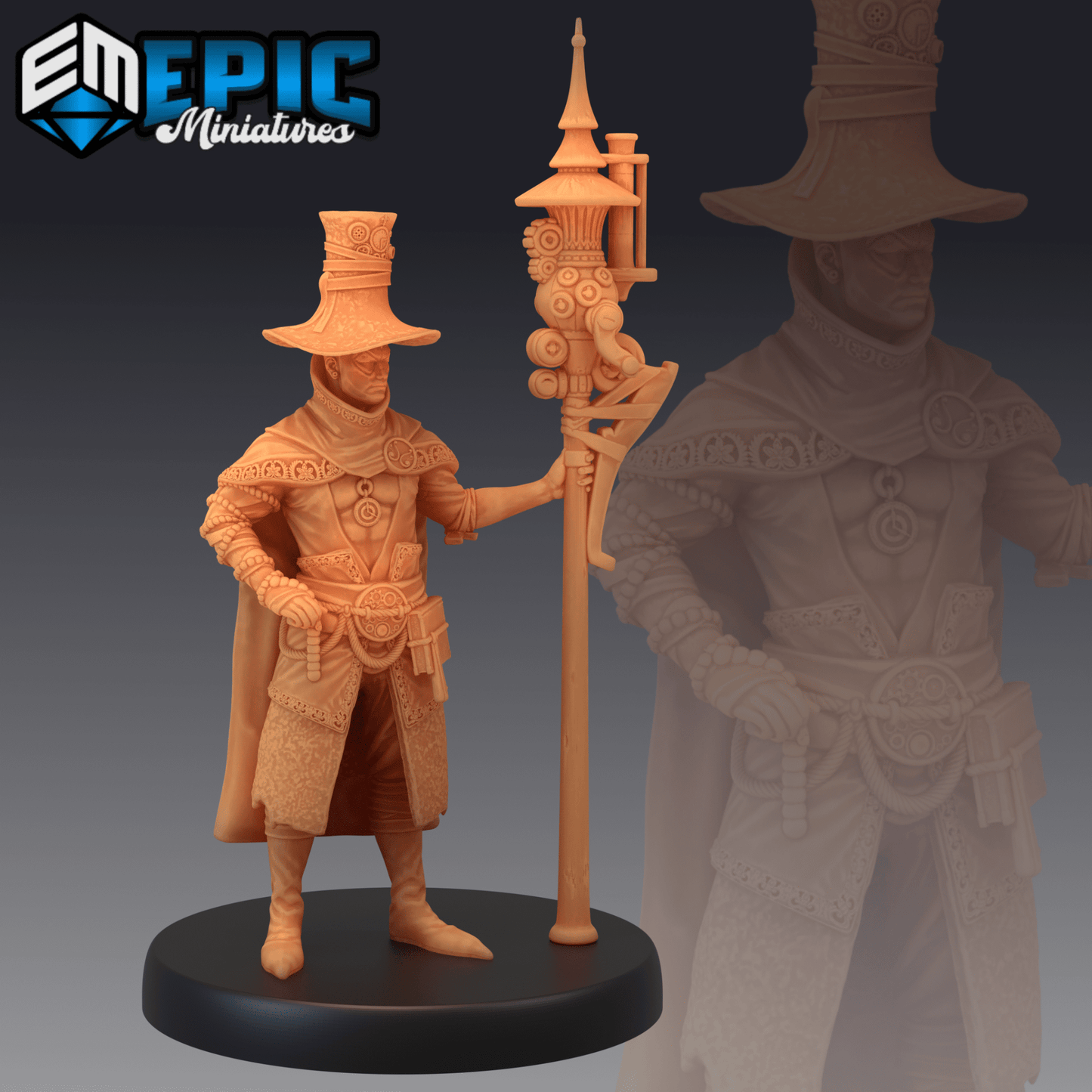 Gear Wizard Miniature - A - 28mm