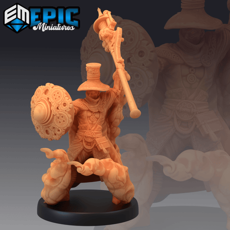 Gear Wizard Miniature | B - Tabletop RPG & D&D miniature. Perfect for wargaming & collectors