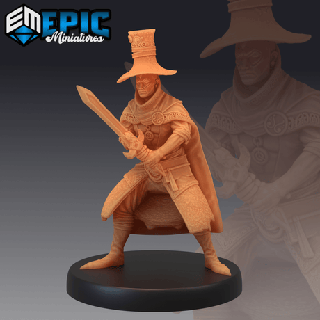 Gear Wizard Miniature | C - Tabletop RPG & D&D miniature. Perfect for wargaming & collectors