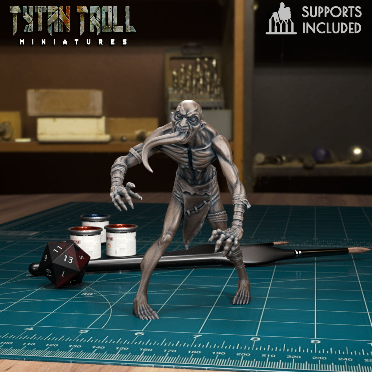Ghast Bundle Miniature | A - Tabletop RPG & D&D miniature. Perfect for wargaming & collectors