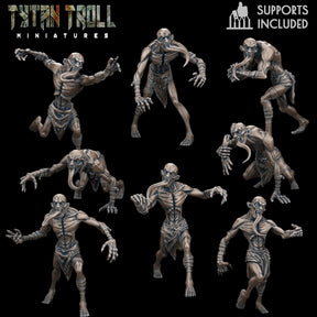 Ghast Bundle Miniature | set of 8 - Tabletop RPG & D&D miniature. Perfect for wargaming & collectors