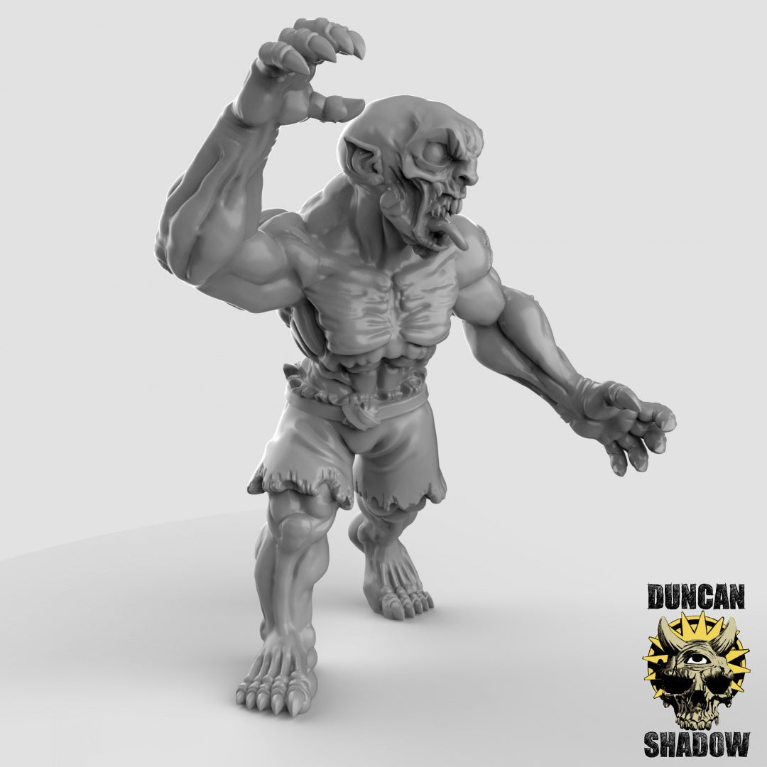Ghoul Miniature | A - Tabletop RPG & D&D miniature. Perfect for wargaming & collectors