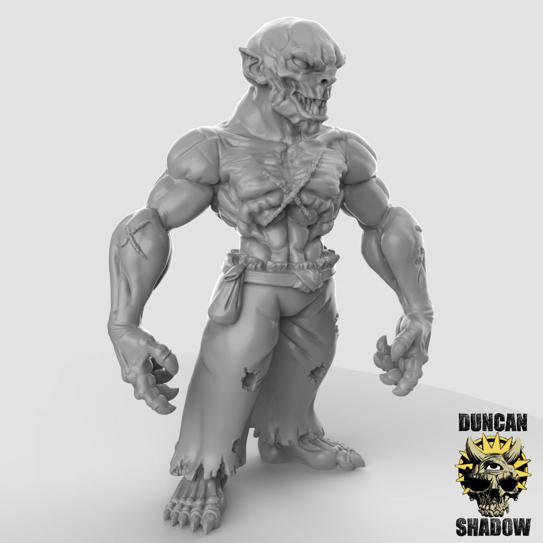 Ghoul Miniature | C - Tabletop RPG & D&D miniature. Perfect for wargaming & collectors