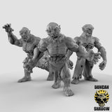 Ghoul Miniature | Set of 3 - Tabletop RPG & D&D miniature. Perfect for wargaming & collectors