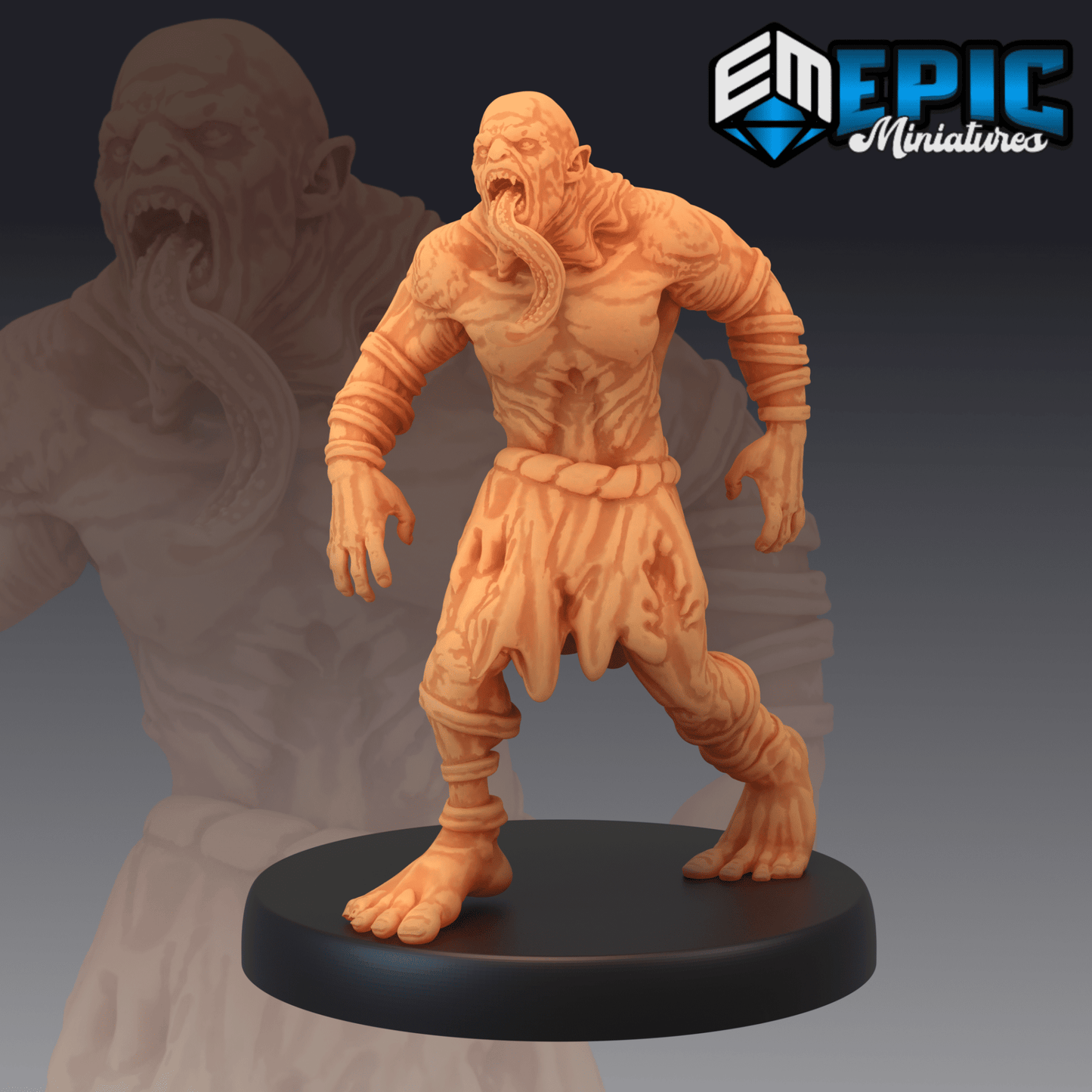 Ghoul Monster Miniature - A - 28mm