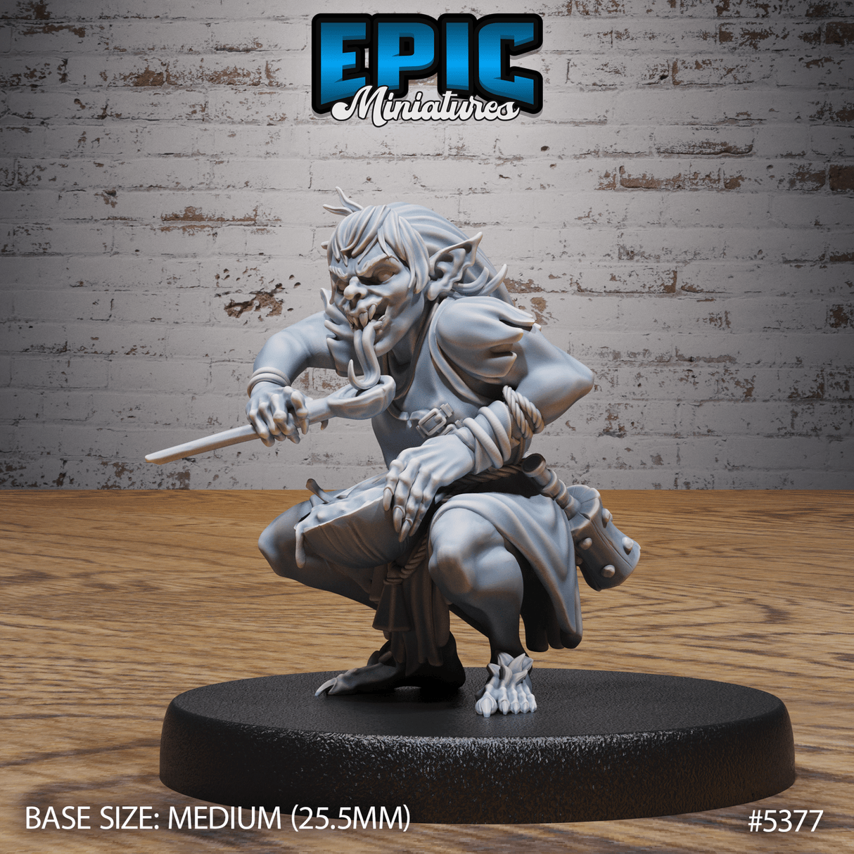 Ghoul Spawn Servant Miniature | B - Tabletop RPG & D&D miniature. Perfect for wargaming & collectors