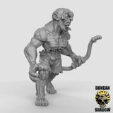 Ghoul, Vampire minion Archer Miniature | B - Tabletop RPG & D&D miniature. Perfect for wargaming & collectors