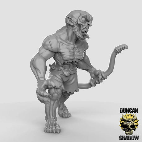 Ghoul, Vampire minion Archer Miniature | B - Tabletop RPG & D&D miniature. Perfect for wargaming & collectors