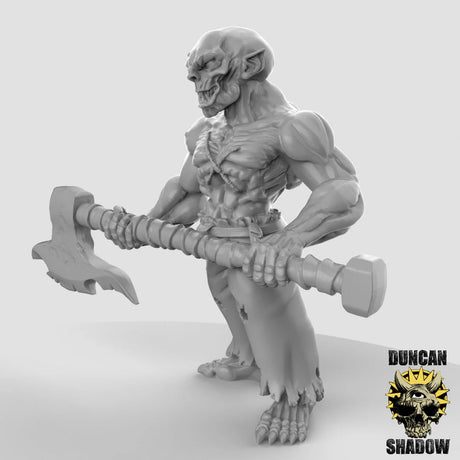 Ghouls Fighters Miniature | A - Tabletop RPG & D&D miniature. Perfect for wargaming & collectors