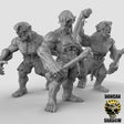 Ghouls Miniature | Set of 3 - Tabletop RPG & D&D miniature. Perfect for wargaming & collectors