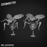Giant Bee Miniature | Set of 2 - Tabletop RPG & D&D miniature. Perfect for wargaming & collectors