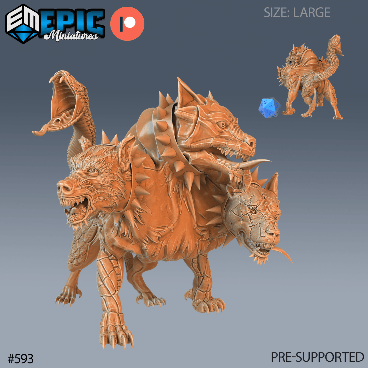 Giant Dog Miniature - A - 28mm