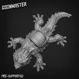 Giant Lizard Riders Miniature | G0112 - Tabletop RPG & D&D miniature. Perfect for wargaming & collectors