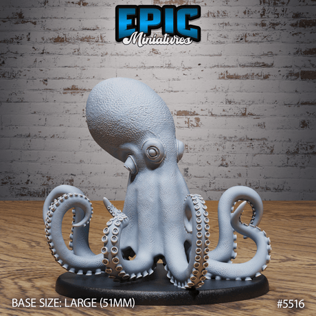 Giant Octopus Miniature | A - Tabletop RPG & D&D miniature. Perfect for wargaming & collectors
