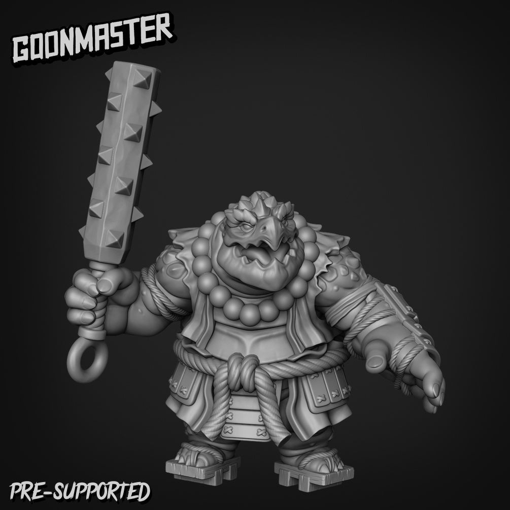 Giant Turtle Fighter Miniature | A - Tabletop RPG & D&D miniature. Perfect for wargaming & collectors