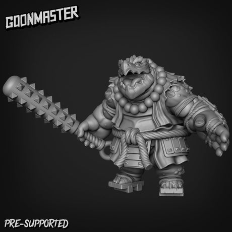 Giant Turtle Fighter Miniature | B - Tabletop RPG & D&D miniature. Perfect for wargaming & collectors