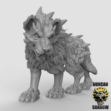 Giant Dire Wolf Miniature | B - Tabletop RPG & D&D miniature. Perfect for wargaming & collectors