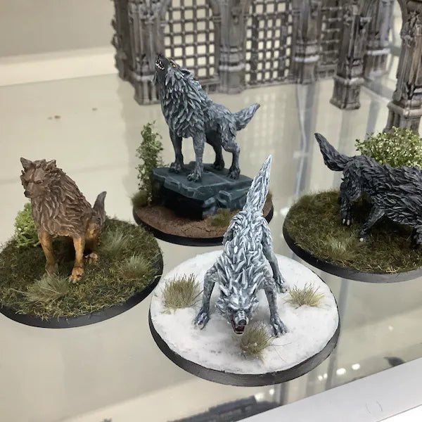Giant Wolf Miniature - Set of 4 - 28mm