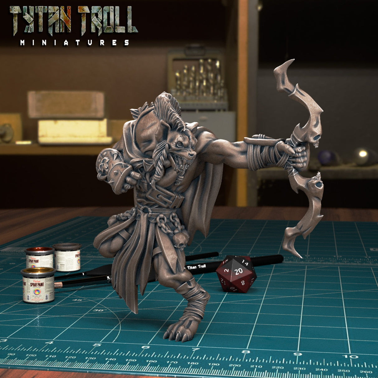 Gnoll Raiders Miniature | B - Tabletop RPG & D&D miniature. Perfect for wargaming & collectors