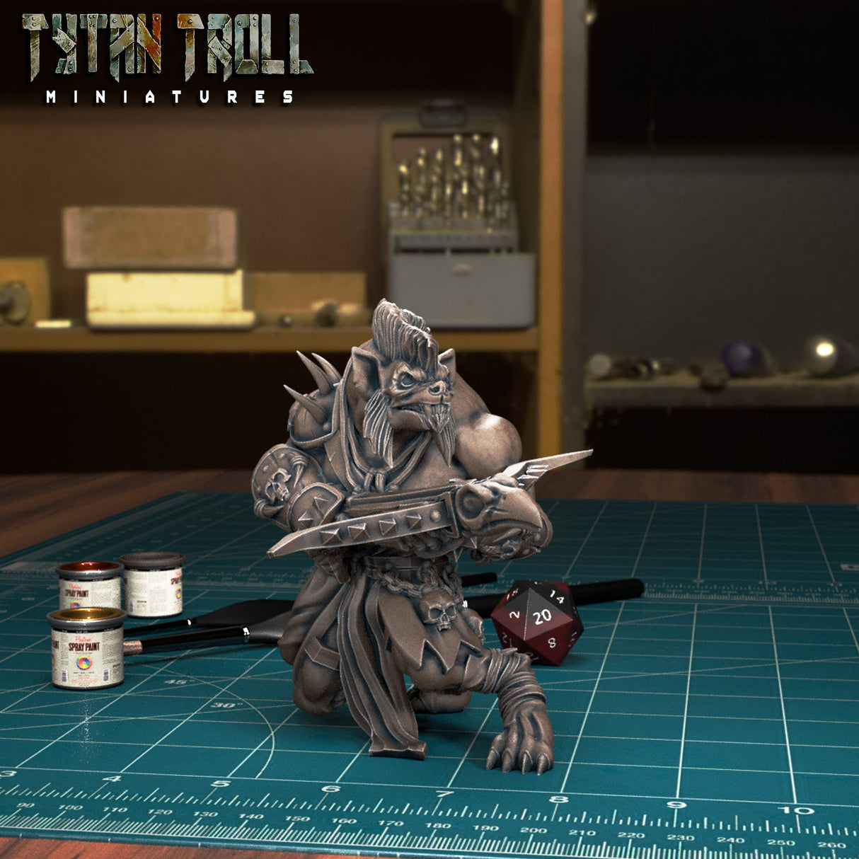 Gnoll Raiders Miniature | D - Tabletop RPG & D&D miniature. Perfect for wargaming & collectors
