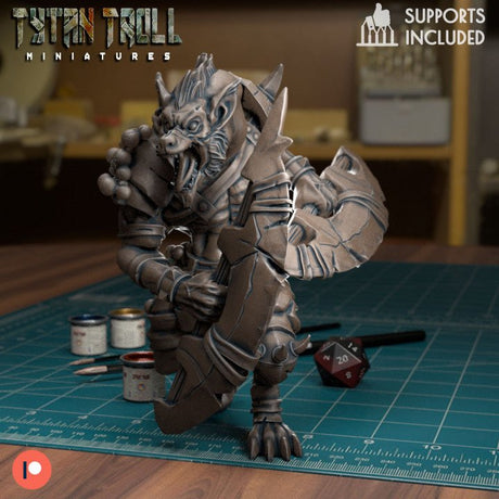 Gnoll Elite Encounter Miniature set | D - Tabletop RPG & D&D miniature. Perfect for wargaming & collectors