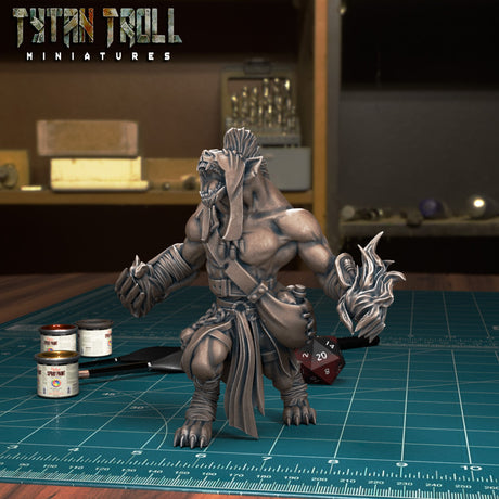 Gnoll Raiders Miniature | H - Tabletop RPG & D&D miniature. Perfect for wargaming & collectors