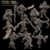 Gnoll Raiders Miniature | Set of 10 - Tabletop RPG & D&D miniature. Perfect for wargaming & collectors